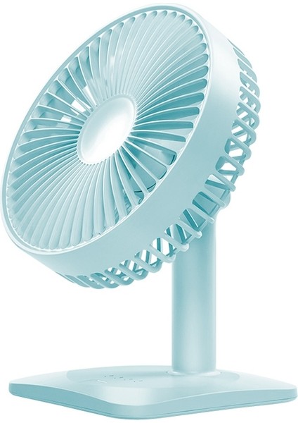 N11 Ayarlanabilir USB Şarj Sessiz Masaüstü Elektrik Fan 3 Hızlı Kontrol Gökyüzü Mavisi (Yurt Dışından)