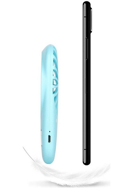 Taşınabilir El Tutuldu USB Şarj Edilebilir Mini Fan Pembe (Yurt Dışından)