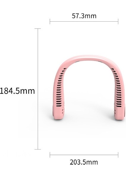 F2 USB Dış Mekan Taşınabilir Asma Boyun Fanı Mavi (Yurt Dışından)