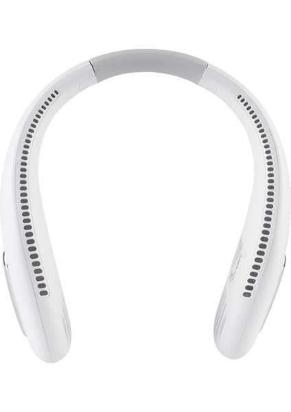 Asma Boyun Küçük Fan USB Taşınabilir Spor Açık Hava Şarj Fanı Beyaz (Yurt Dışından)