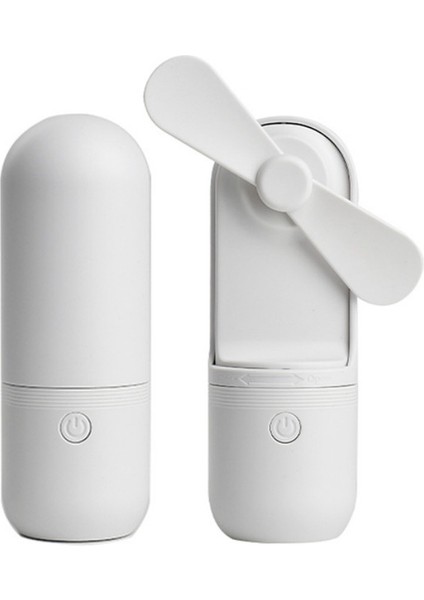 USB Şarj El Tipi Mini Katlanır Fan Masaüstü Fan Beyaz (Yurt Dışından) fırsatları