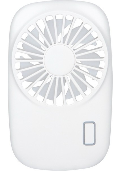 Taşınabilir El Tutuldu USB Şarj Edilebilir Mini Fan Beyaz (Yurt Dışından)