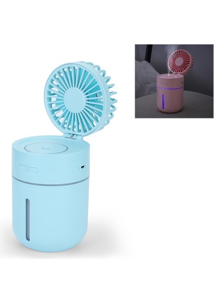 T9 Taşınabilir Ayarlanabilir USB Şarj Masaüstü Humiding Fan 3 Hızlı Kontrol Mavi (Yurt Dışından)