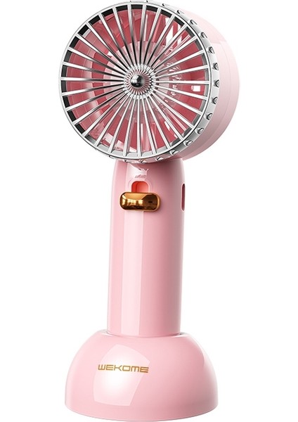 Wt WT-F22 Retro Taşınabilir El Electric Fan (Pembe) (Yurt Dışından)
