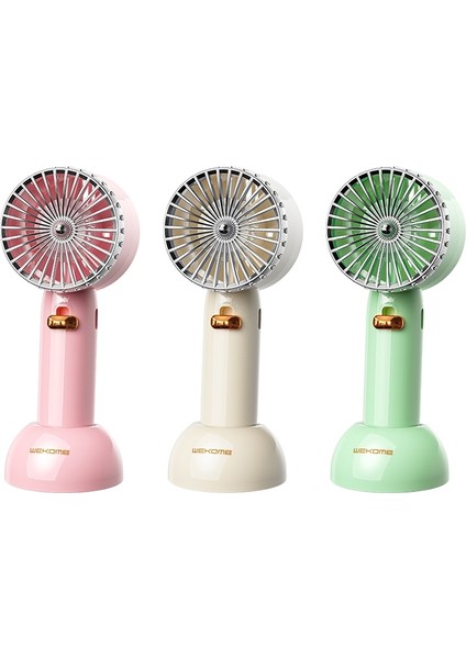 Wt WT-F22 Retro Taşınabilir El Electric Fan (Pembe) (Yurt Dışından)
