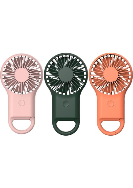 Szykd El Tipi Cep Mini Küçük Fan Taşınabilir Şarj Dış USB Fan 7 Renk Işığı Ordu Green (Yurt Dışından)