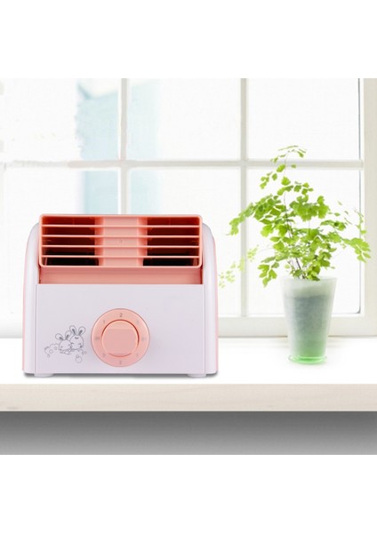 30W Türbin Blade Mini Masaüstü Sessiz Fan Mavi (Yurt Dışından)