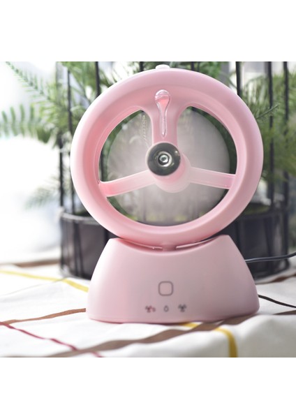 Mini USB Şarj Edilebilir Sprey Fan Öğrenci Yurt Ofis Masaüstü Sessiz Fan Buzlu Pembe (Yurt Dışından) fiyatları