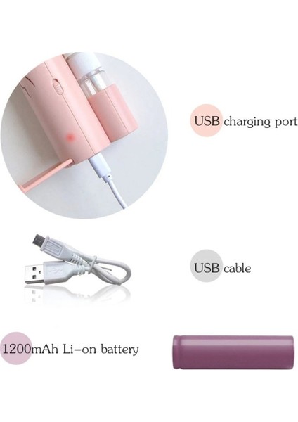 Cep Telefonu Braketi Karikatür Sprey Mini Fan Taşınabilir USB Fan Pembe (Yurt Dışından) fiyatları