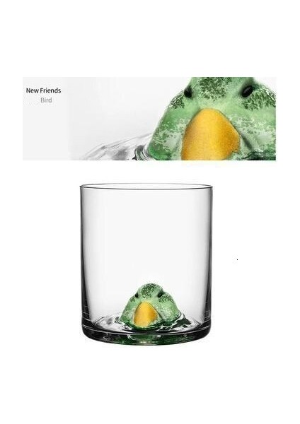 3D Hayvan Kafası Kristal Kayalar Iskoçya Viski Gözlük Eski Moda Cam Verre Xo Chivas Kırmızı Şarap Kupası Brendi Snifter | Eski Moda Cam (Papağan)(Yurt Dışından) fiyatları