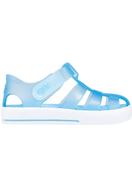 Star Kaymayı Önleyen Flex Foam Cırtlı Şeffaf Sandalet Unisex Çocuk SANDALET S10171 U