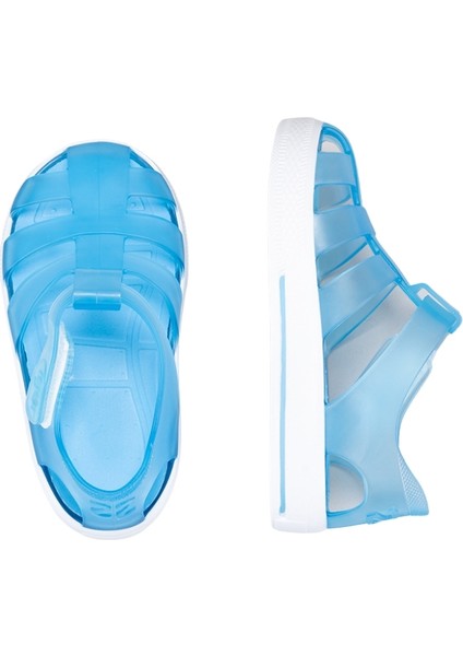 Star Kaymayı Önleyen Flex Foam Cırtlı Şeffaf Sandalet Unisex Çocuk SANDALET S10171 U