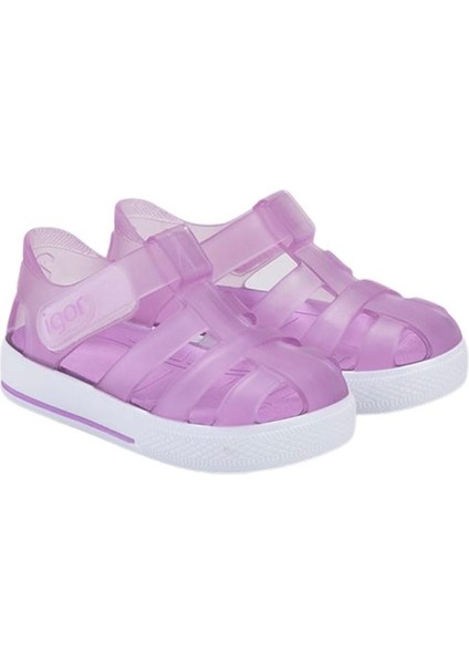 Star Kaymayı Önleyen Flex Foam Cırtlı Şeffaf Sandalet Unisex Çocuk SANDALET S10171 U