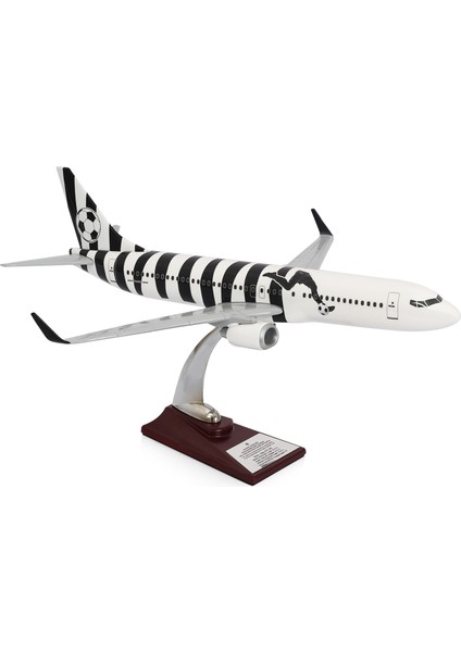 - Maket Uçak Boeing 737-800 1/100 - Siyah Beyaz Taraftar, Özel Tasarım Model Uçak