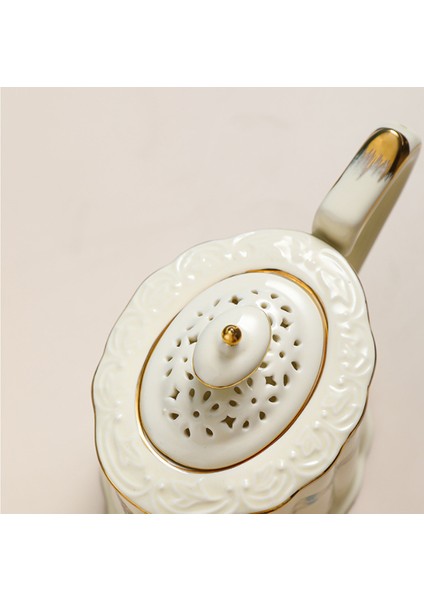 1 Adet Fransız Çay Kupası ve Tabaklar Set Porselen Çay Potu Teacup Coaster Kahve Kupa Seti Ev Teaware Setleri Cofca Takımları | Teacups