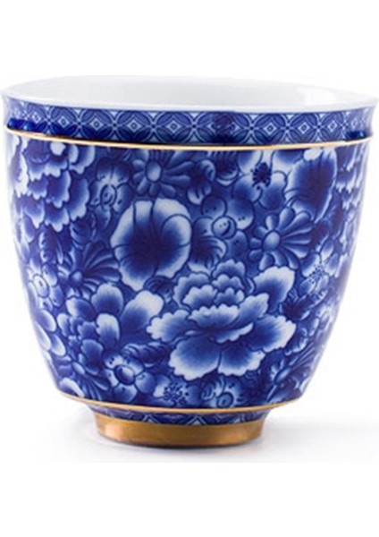 Çin Jingdezhen Mavi ve Beyaz Porselen Çay Bardağı Küçük Çay Kase Seramik Çay Fincanı Kahve Bira Şarap Kupa | Teacups