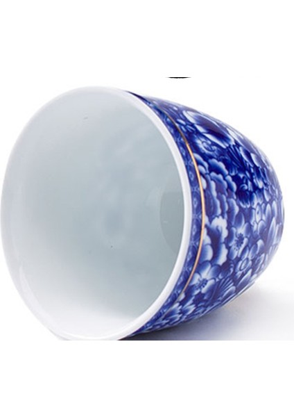 Çin Jingdezhen Mavi ve Beyaz Porselen Çay Bardağı Küçük Çay Kase Seramik Çay Fincanı Kahve Bira Şarap Kupa | Teacups fiyatları