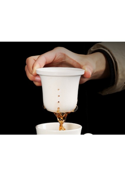Mavi ve Beyaz Porselen Ofis Teacups Kapaklı Filtre Seramik El Boyalı Su Bardağı Ev Drinkware Hediyeler | Çay Bardakları (Pembe)