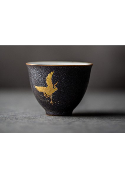 Tangpin Seramik Çay Fincanı Uçan Vinç Porselen Kupası Çin Kung Fu Kupası Drinkware 50ML | Teacups