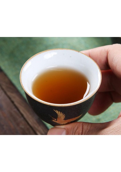 Tangpin Seramik Çay Fincanı Uçan Vinç Porselen Kupası Çin Kung Fu Kupası Drinkware 50ML | Teacups
