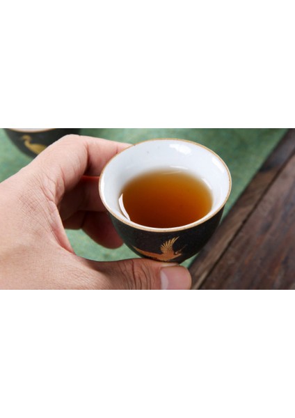 Tangpin Seramik Çay Fincanı Uçan Vinç Porselen Kupası Çin Kung Fu Kupası Drinkware 50ML | Teacups