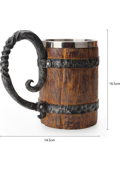 Simülasyon Ham Ahşap Kupa Çift Duvar Yalıtımlı Bira Kupası Şarap Tumbler Yüksek Sıcaklık Dayanıklı Dayanıklı Özel Tasarım | Tumblers fırsatları