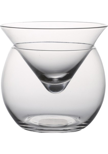 Ayırt Edici Moleküler Mixoloji Buzlu Kokteyl Kristal Cam Bar Salon Parti Martini Koni Küresel Şarap Bardağı Seti Verre | Kokteyl Cam
