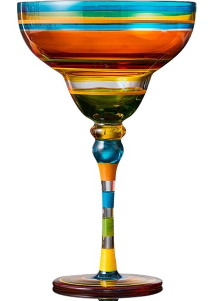 El Yapımı Renkli Kristal Cam Şarap Kupası Yaratıcı Kokteyl Kupası Margarita Kadeh Şampanya Şarap Kadehi Ev Bar Dekor Drinkware