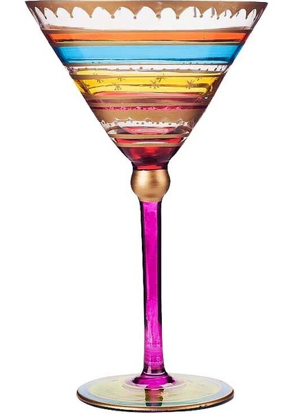 Avrupa El Boyalı Şarap Gözlük Kurşunsuz Kişilik Kokteyl Cam Goblet Bar Otel Düğün Parti Drinkware Ev Dekor Hediye | Kokteyl Camı