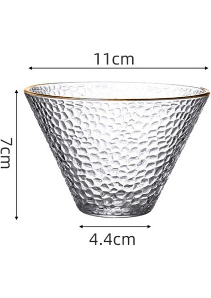 250 ml Geniş Ağız Konik Musluk Dondurma Tatlı Kase Tatlı Şarap Kokteyl Kahve Fincanı Moda Dövme Drinkware | Şeffaf