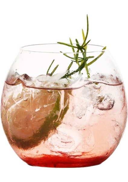 400 ml Yaratıcı Top Yüksek Görünümlü Buzlu Kahve Fincanı Iskandinav Tarzı Serin Içecekler Fincan Tatlı Soda Kokteyl Içki Seti Şarap Cam Bardağı | Şeffaf