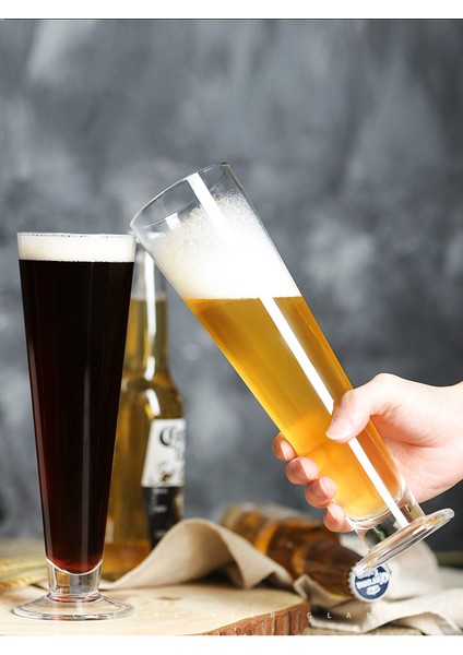 Corona Ekstra Pilsner Cam Tall Flüt Restoran Zanaat Brew Buğday Fıçı Bira Steins Suyu Kokteyl Kupası | Pilsner Cam fiyatları