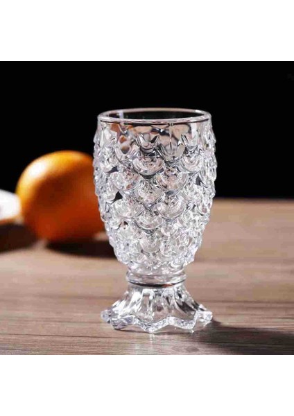 Suyu Cam Isıya Dayanıklı Kokteyl Cam Oyma Ananas Şekli Kupası Goldfish Ölçekli Kupası Bira Cam Ev Bar Restoran Su Kupası | Bira Steins fiyatları
