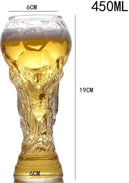 Yaratıcı Dünya Kupası Tasarım Bira Cam Futbol Oyunu Kristal Kupa Bira Viski Brandy Şarap Kadehi Shot Cam Bar Parti Barware | Bira Steins modelleri