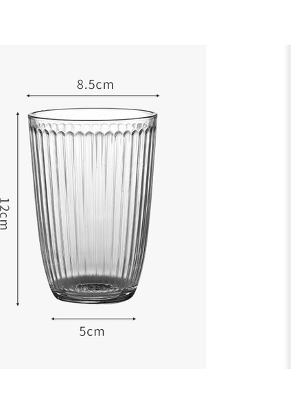 Cam Şarap Bira Gözlük Tumbler Vintage Şerit Highball Cam Süt Kahve Cam Kupa Bardaklar Ev Mutfak Drinkware | Bira Steins fırsatları