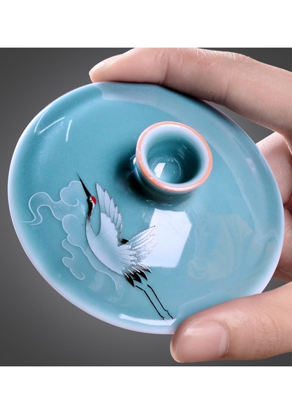 Taşınabilir Seyahat Ev Ofis Gaiwan Kupalar Seramik Çanta Kemik ile Çin Çaydanlık Set Ikrandalı Çay Setleri Arkadaşlar Teaware Hediye | Teaware Takımları