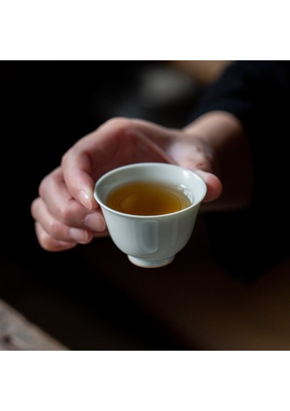 Vintage Çin Çay Bardağı Lüks Mavi Taşınabilir Sevimli Kemik Çini Kung Fu Çay Kupası Töreni Hediye Ev Ürünleri | Teacups
