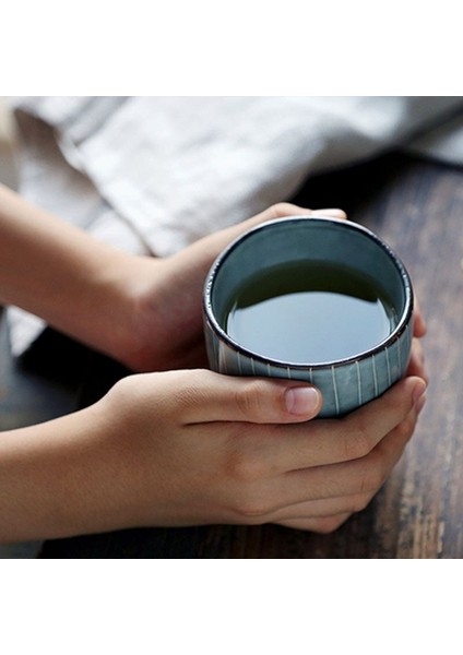Retro Kupa Nordic Ins Büyük Kapasiteli Su Kupası Japon Kahve Fincanı Ev Seramik Kupası