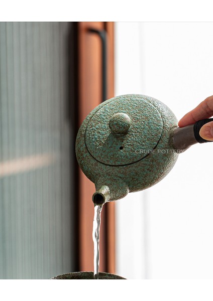Japon Stoneware Çaydanlık Seti Seyahat Kung Fu Çay Seti Basit Taşınabilir Seramik Çaydanlık Çay Bardağı