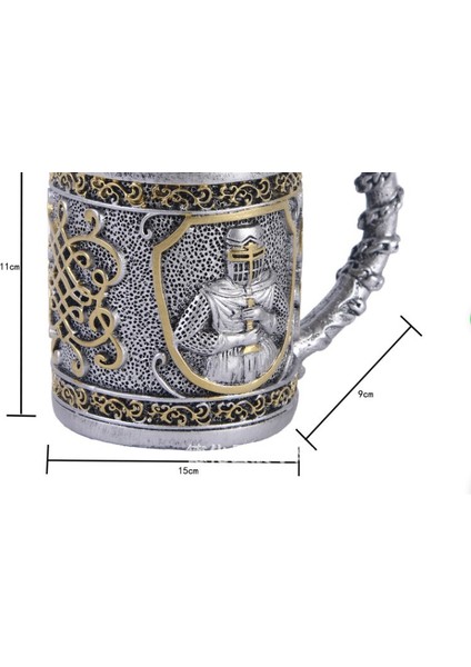 Ortaçağ Templar Haçlı Şövalye Kupa - Gümüş(Yurt Dışından)