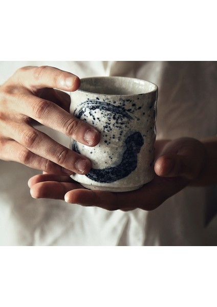 Chanshova 170 200 ml Geleneksel Çin Retro Tarzı Handpainted Seramik Çay Bardağı Çin Porselen Büyük Çay Bardakları Kahve Fincanı H092 | Teacups