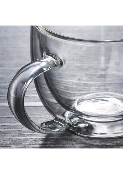 1 Adet Takım 150 Mltransparent Cam Kahve Fincanı Süt Çay Bira Çift Isıya Dayanıklı Kokteyl Votka Şarap Kupa Drinkware Bardak Bardak | Şeffaf