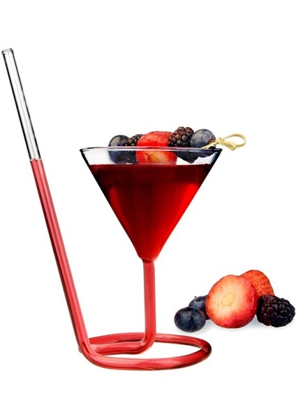 Yaratıcı Vida Spiral Saman Molekülü Kokteyl Cam Bar Parti Üçgen Goblet Martini Champagne Coupes Vaso Şarap Kadehi Takılar | Kokteyl Camı