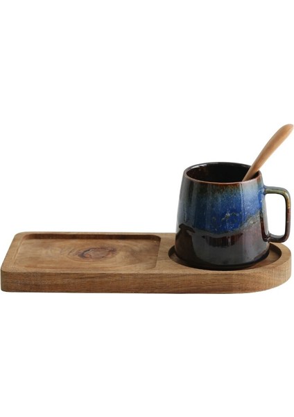 Yaratıcı Seramik Kahve Fincanı Set Porselen Japon Tarzı Çevre Dostu Vintaj Öğleden Sonra Çay Mate Kupası Kullanımlık Tazas Drinkware 50 | Teacup tabak Setleri (Yurt Dışından)