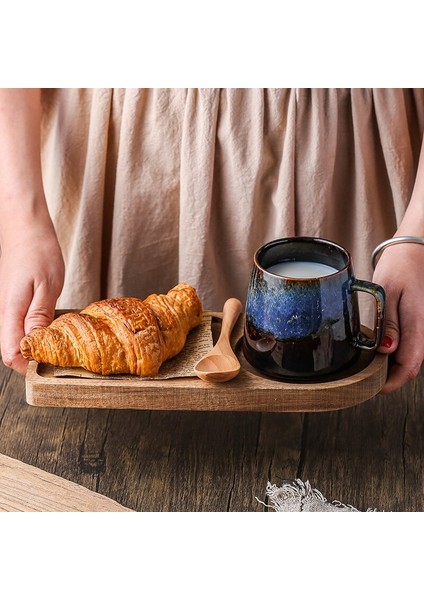 Yaratıcı Seramik Kahve Fincanı Set Porselen Japon Tarzı Çevre Dostu Vintaj Öğleden Sonra Çay Mate Kupası Kullanımlık Tazas Drinkware 50 | Teacup tabak Setleri (Yurt Dışından) fiyatları