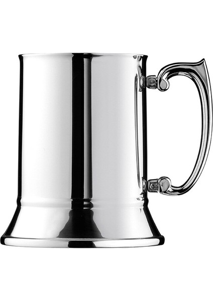 500 ml Tankard Stein Çift Duvar Paslanmaz Çelik Bira Kupa Kokteyl Kahvaltı Süt Kupalar El Handgrip ile Kahve Fincanı Bar Araçları