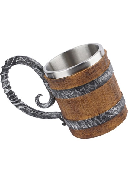 1 Adet Ahşap Kupa Kullanımlık Reçine Kupa Yenilik Oak Bira Steins | Kupalar