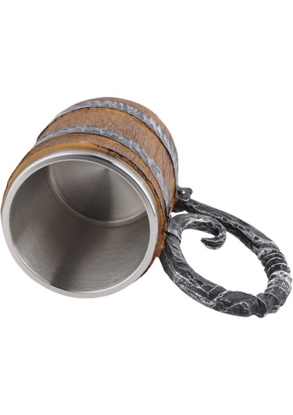 1 Adet Ahşap Kupa Kullanımlık Reçine Kupa Yenilik Oak Bira Steins | Kupalar