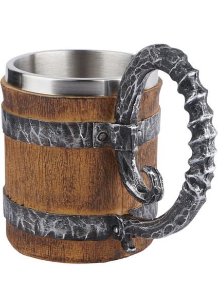 1 Adet Ahşap Kupa Kullanımlık Reçine Kupa Yenilik Oak Bira Steins | Kupalar