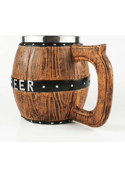 Reçine Kalıp Meşe Ahşap Bira Kupa ile 20 Oz Paslanmaz Çelik Iç Tank Kupası Tankard Bira Stein En Iyi Brathday Hediye 600ML | Kupalar fiyatları